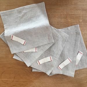 Linen cocktail napkins
